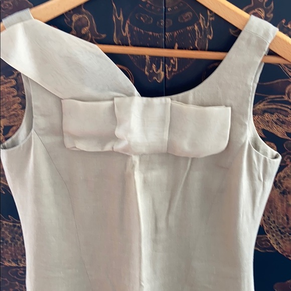 Giorgio Armani Linen Bow OrganzaFlattering Dress 8 - Picture 4 of 13